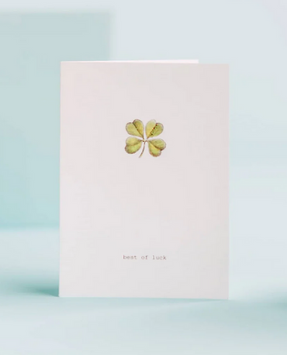 Good Luck Clover Card