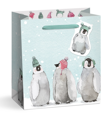 Cozy Penguins Gift Bag