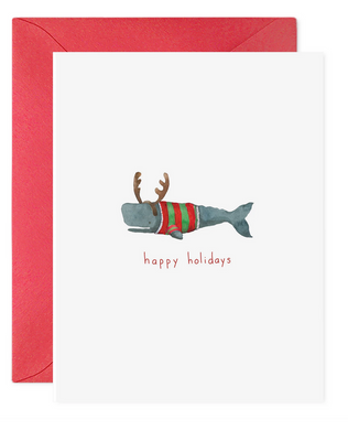 Christmas Whale Boxed Cards - Set of 6
