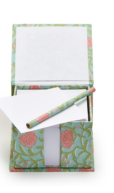 Note Paper Caddy With Pencil