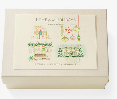 Home For The Holiday Note Card Box - Set of 8