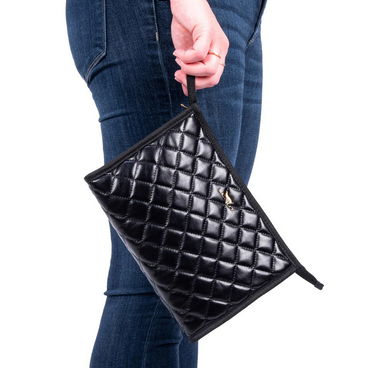 Audrey - Quilted Black