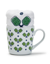 Load image into Gallery viewer, Pickleball Mug &amp; Towel Set in 2 Colors