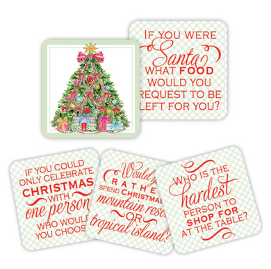 Christmas Tree Conversation Coasters