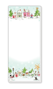 Snowy Village Notepad