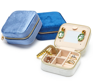 Velvet Jewelry Box In 3 Colors