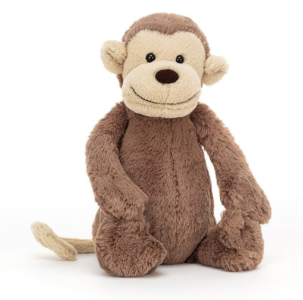 Bashful Monkey Plush - Small