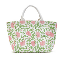 Load image into Gallery viewer, Floral Block Lunch Tote