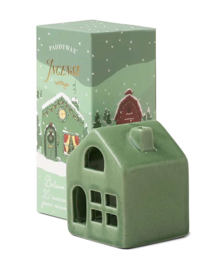 Ceramic Incense House With Balsam Incense