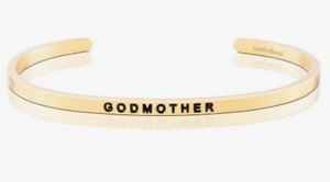 Godmother Mantra Band Bracelet - Gold
