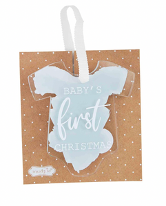 Baby's 1st Christmas Ornament - Blue