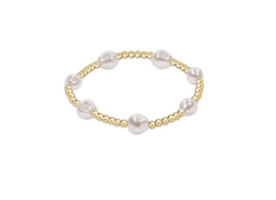 Admire 3mm - Gold & Pearl Bracelet