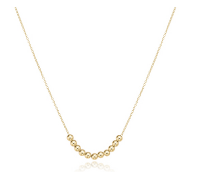 Classic Gold Bead Necklace - 16