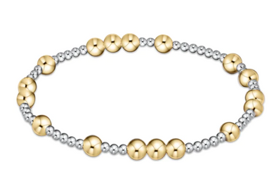 Hope Unwritten 5mm Mixed Metal Bead Bracelet