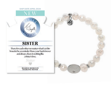 Sister Bead Bracelet With 8mm Rose Quartz Beads
