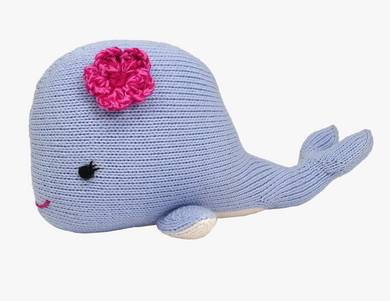 Whale With Flower Plush