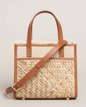Load image into Gallery viewer, Straw Dune Satchel Crossbody - Natural
