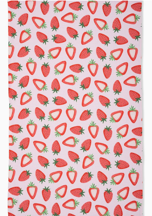 Sweet Strawberry Tea Towel