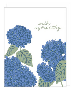 Blue Hydrangea Sympathy Card