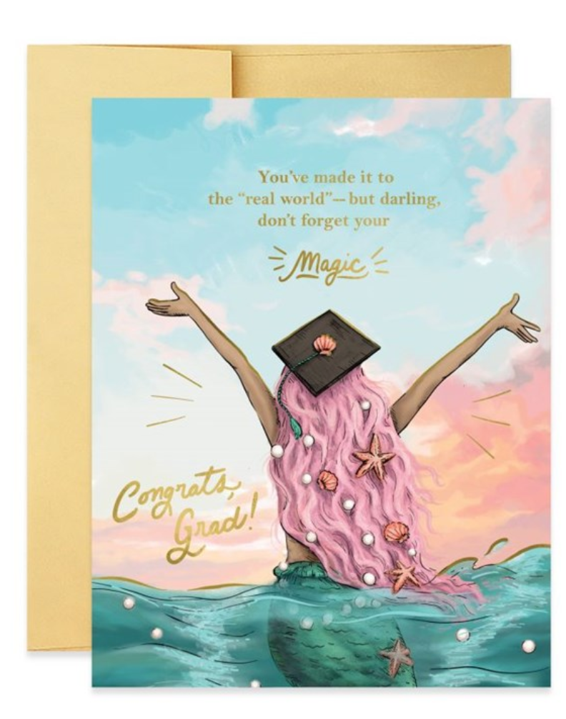 Mermaid Graduation Card