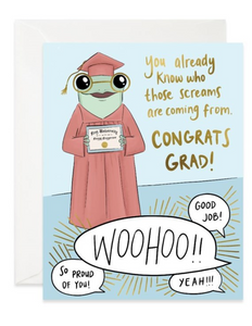 Graduation Screams Card