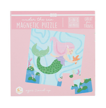 Load image into Gallery viewer, Pink Under The Sea Magnetic Puzzle