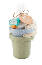 Load image into Gallery viewer, Blue &amp; Green Wind-Up Bath Swim Bucket