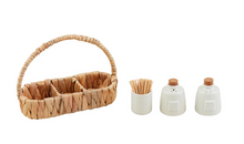 Load image into Gallery viewer, Woven Salt, Pepper &amp; Toothpick Holder