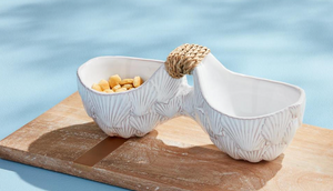 Shell Double Dip Dish