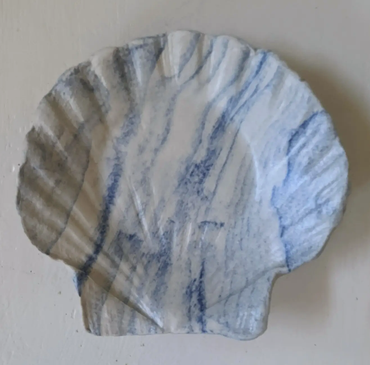 Shell Clay Making Marbled Clay Scallop Shell Dishes – Sativa