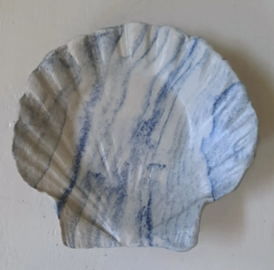 Marbled Clay Scallop Shell Dishes