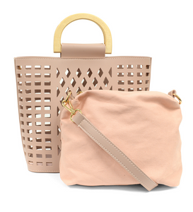 Light Pink Madison Cut Out Tote