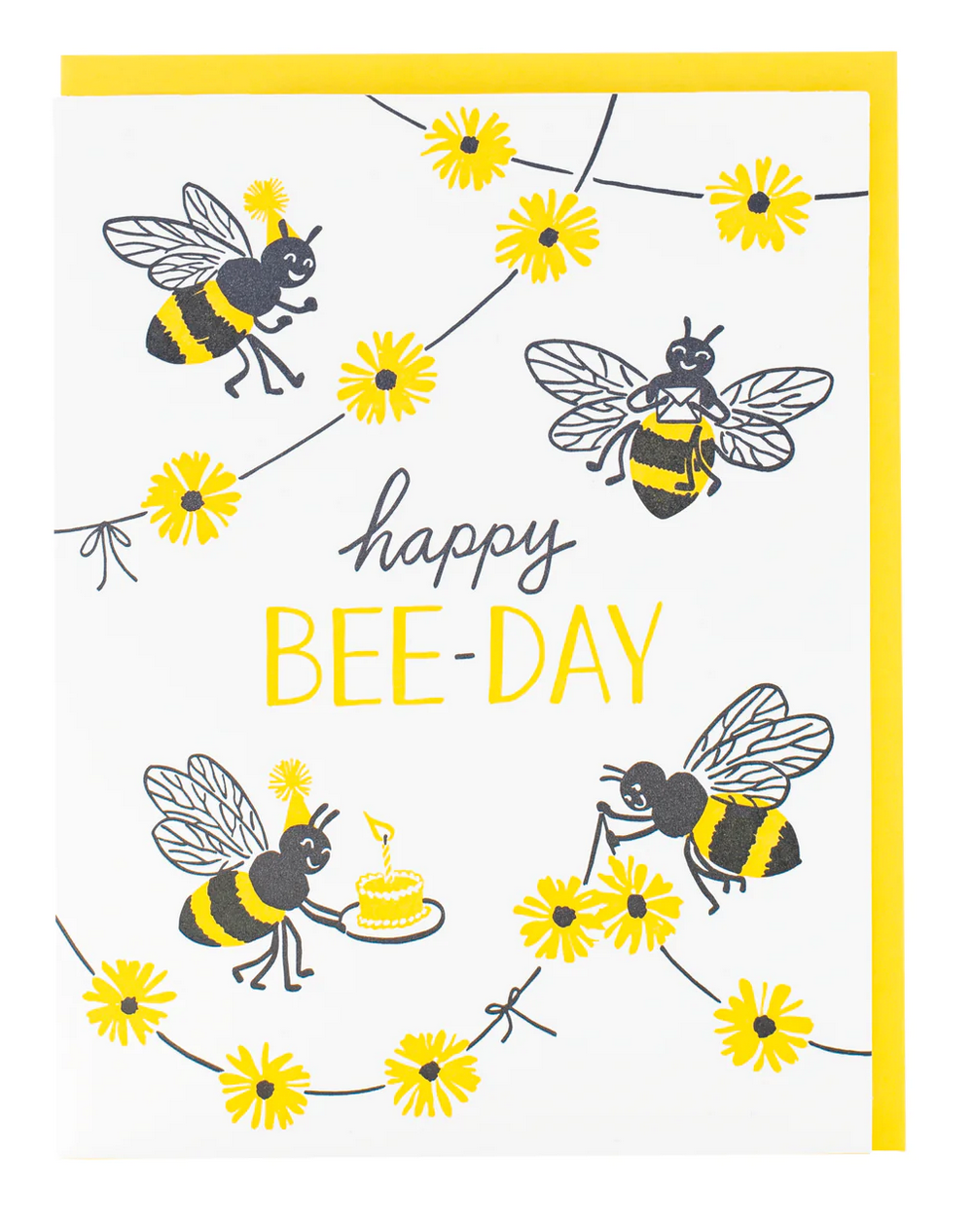 Bee Party Birthday Card