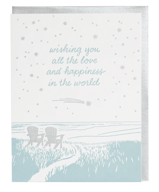 Adirondack Chair Wedding Card