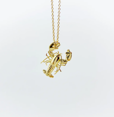 The Ketcham Lobster 14kt Gold Dipped Pendant