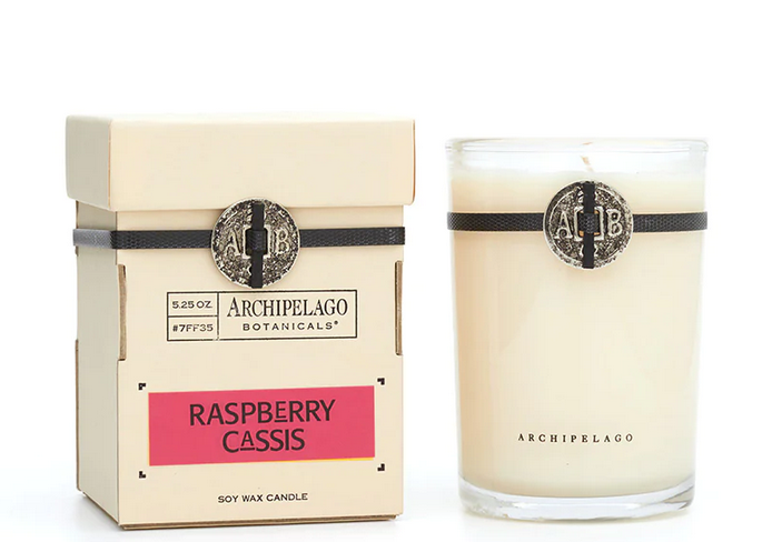 Raspberry Cassis Boxed Candle