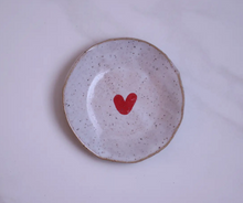 Load image into Gallery viewer, Red Heart Ring Dish