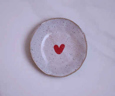 Red Heart Ring Dish
