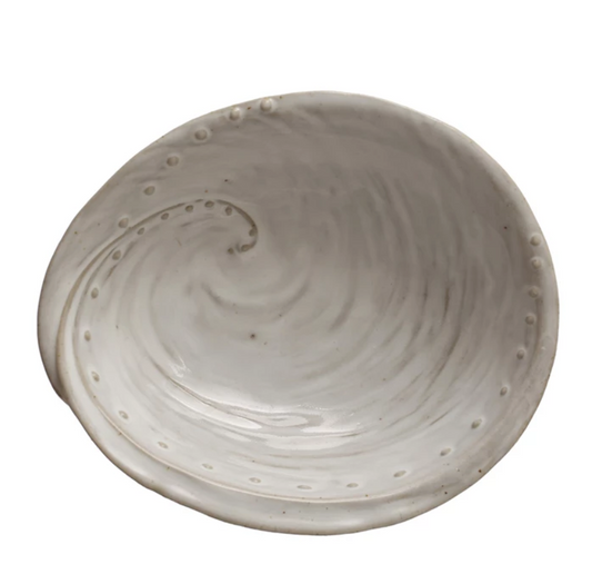 Stoneware Shell Bowl