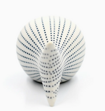 Load image into Gallery viewer, Mini Fish Sculpture - White With Blue Dots
