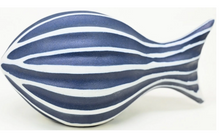 Load image into Gallery viewer, Mini Fish Sculpture - Blue With White Accents