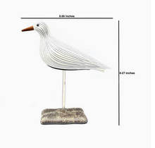 Load image into Gallery viewer, White Seagull With Blue Stripes On A Stand