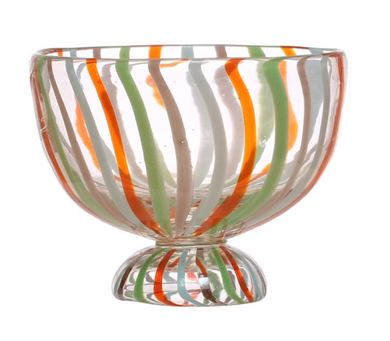 Glass Footed Candy Bowl