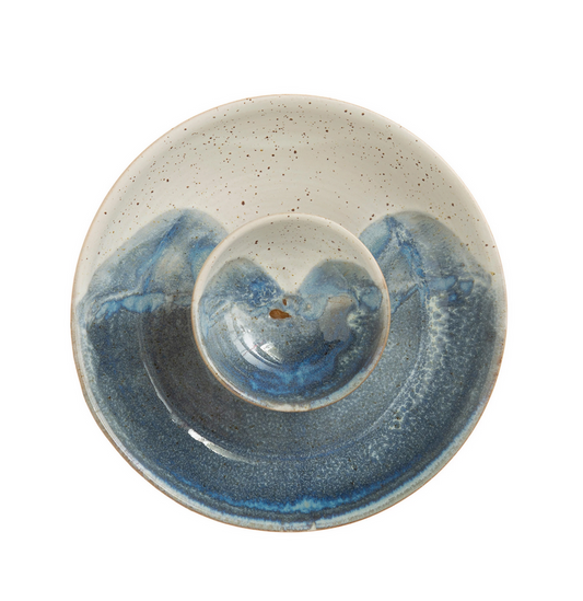 Stoneware Chip & Dip
