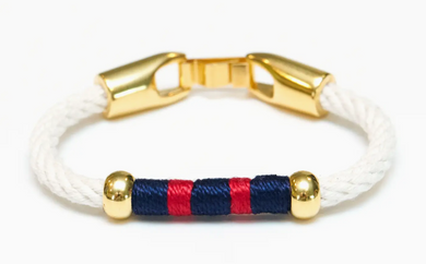 Liberty Ivory, Navy, Red & Gold Bracelet
