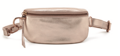 Fern Belt Bag - Pink Gold Metallic