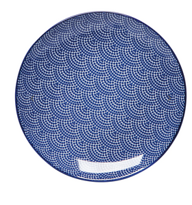 Blue Waves Appetizer Plate