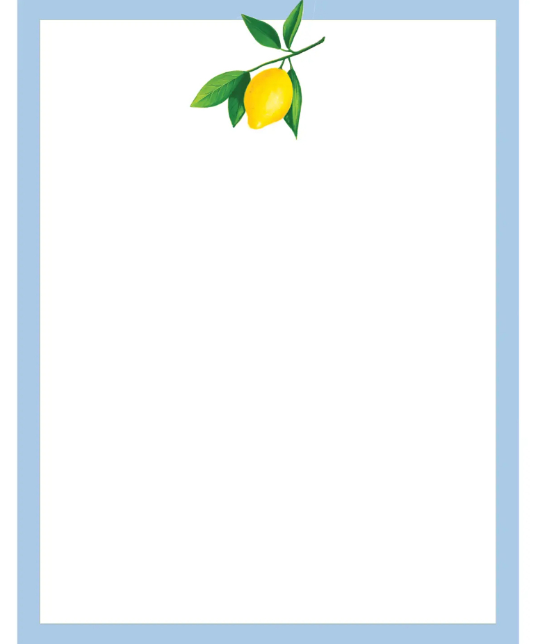 Lemons Notepad - Small