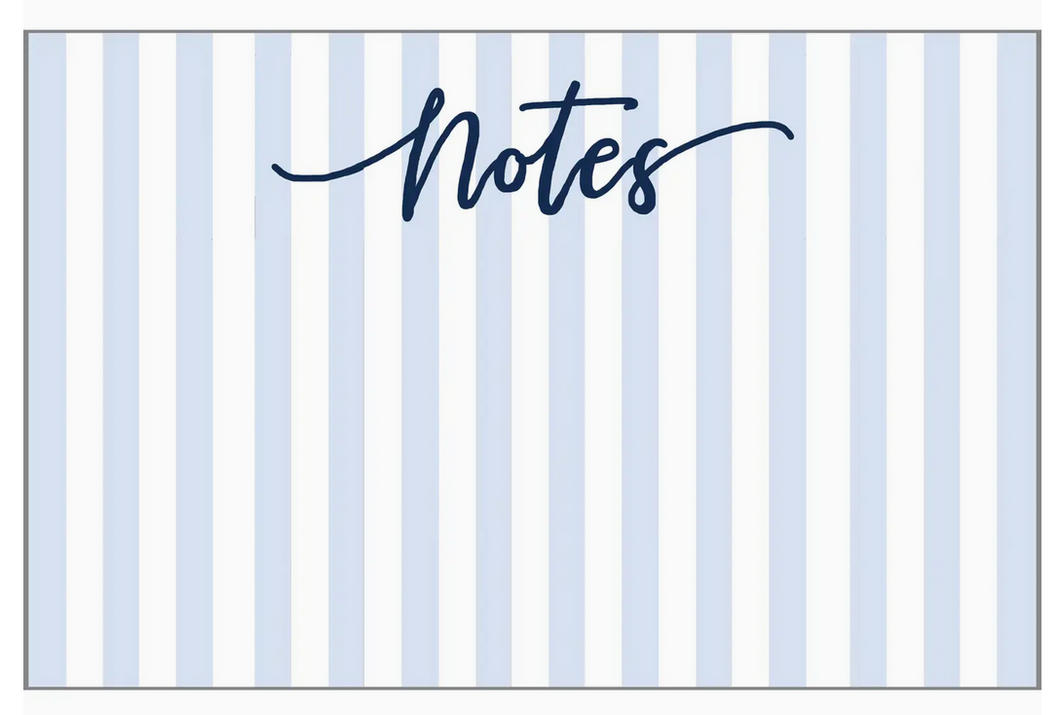 Cabana Stripe Blue Notepad