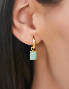 Emerald Drop Convertable Earrings